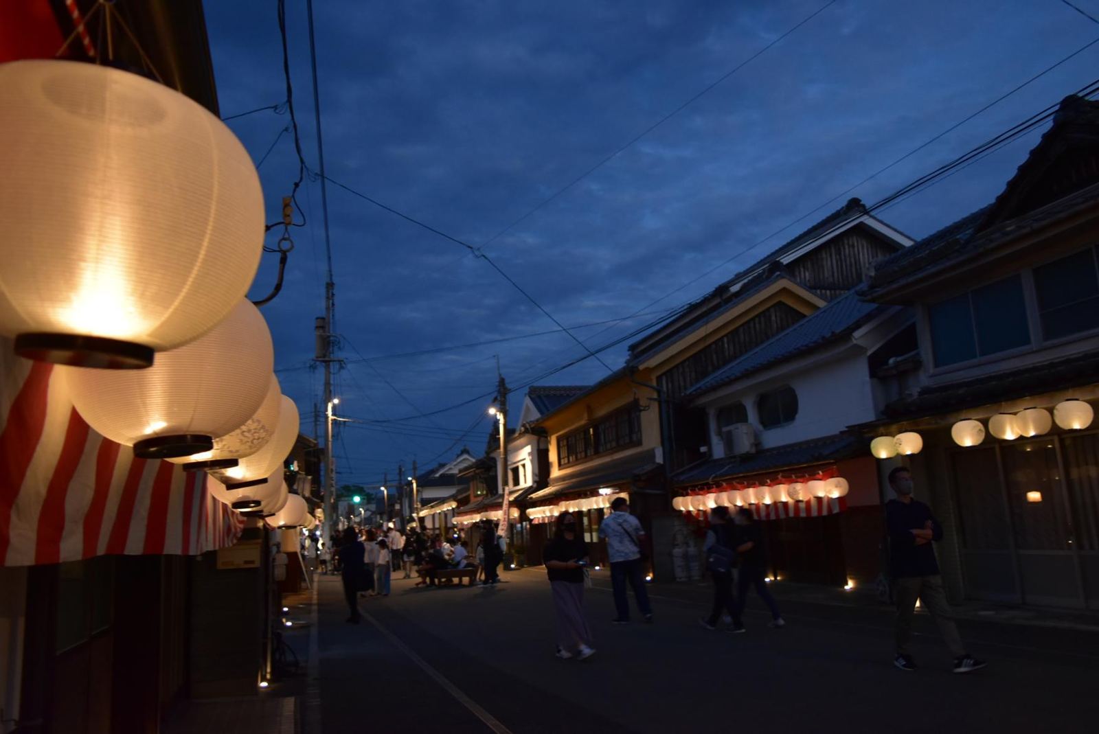 Yame-Fukushima old town at night